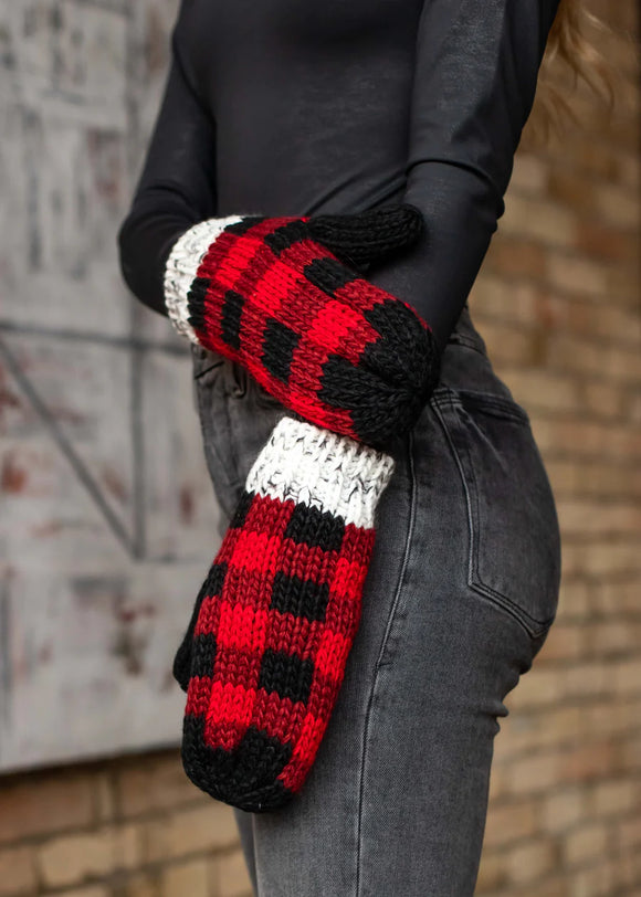 Buffalo Plaid Hat & Mitten Collection
