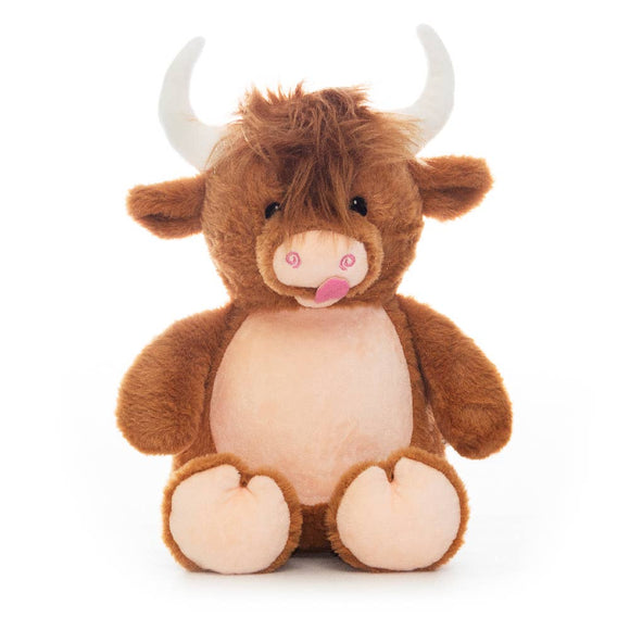 Embroidered Highland Cow Plush
