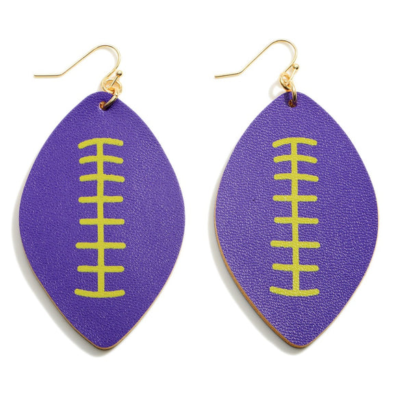 Purple and Gold Footballs - The Simple Soul Boutique
