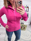 Fitted Butter Soft Jacket in Raspberry