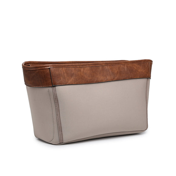 Full Size - Leather Trim Versa Tote Liner in Taupe