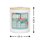 Aunt Life Candy Aunt Gift Soy-Based Candle