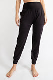 Yoga Band Black Joggers with Pockets
