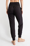 Yoga Band Black Joggers with Pockets