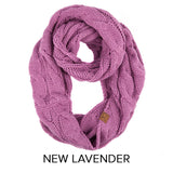 CC Cable Scarf in New Lavender