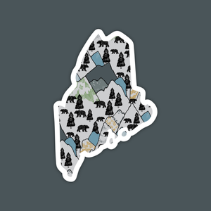 Maine Mountain Bears State Sticker