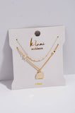"Rise" Gold & Cream Sunrise Necklace Set