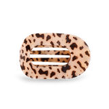 Teleties Round Flat Hair Clip | Medium | Blonde Tortoise