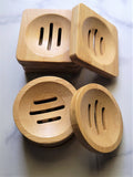 Square Bamboo Shower Steamer Tray