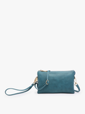 Dark Teal All the Pockets Crossbody/Wristlet