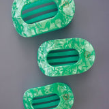 Teleties Flat Round Hair Clip | Small | Spring Splash