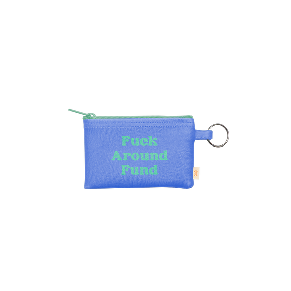 Fuck Around Fund Colorblock Penny Key Ring