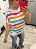 Sunshine Striped Sweater Top