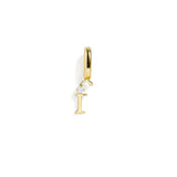 Letter Charm: Gold / J