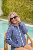 Full Zip Hoodie in Nautical Navy