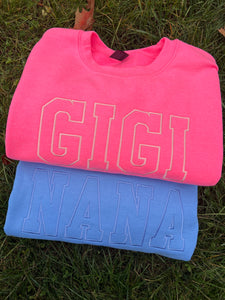 Custom Chest Word Sweatshirt