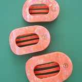 Teleties Flat Round Hair Clip | Small | Dreamsicle