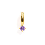 Birthstone Charm: Sapphire / Silver