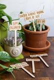 Halloween Wooden Plant Markers : I smell children