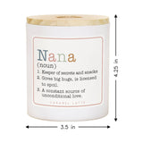 Nana Definition Grandma Gift Soy-Based Candle
