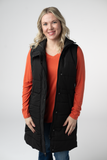 IN STOCK Harlow Long Vest - Black: Small