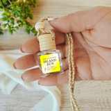 NEW | Hanging Car Diffuser | Island Sun | Made in USA : Round Bottle