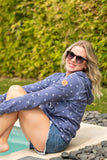 Full Zip Hoodie in Nautical Navy