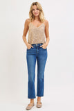 The Classic Crop Straight Risen Denim