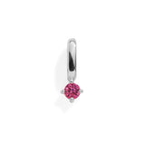 Birthstone Charm: Emerald / Silver