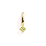 Birthstone Charm: Garnet / Silver