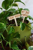 Halloween Wooden Plant Markers : I smell children