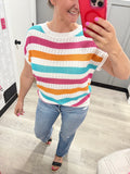 Sunshine Striped Sweater Top
