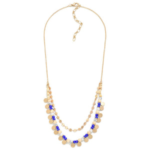 Royal Beaded Layered Necklace