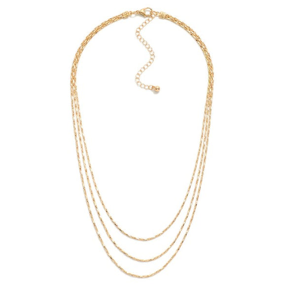 Gold Layered Rope Necklace