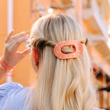 Teleties Flat Round Hair Clip | Small | Dreamsicle