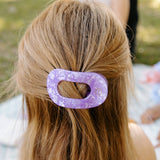 Teleties Flat Round Hair Clip | Small | Lavender Mist