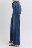 Kara Wide Leg Fray Bottom Judy Blue