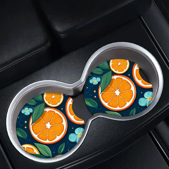 Citrus Car Coaster Set