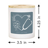 Nurse Life Stethoscope Candle