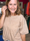 Oversized Taupe Tee