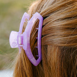 Teleties Open Hair Clip | Medium | Lavender Mist