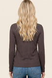 Classic Ribbed Long Sleeve in Brown
