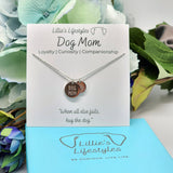 Dog Mom Necklace: Silver