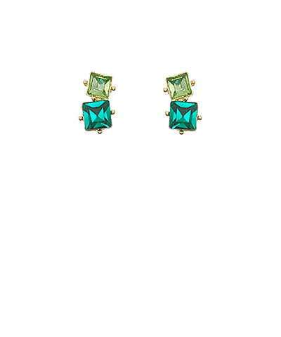 Emerald Gemstone Studs