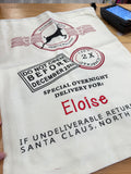 Embroidered Name Santa Sack