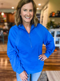 Royal Blue Henley Sweatshirt