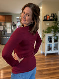 Butter Soft Long Sleeve in Wine