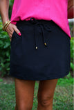 Black After Dark Skort with Pockets