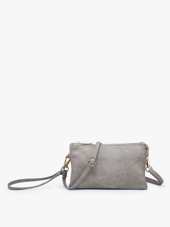 All the Pockets Crossbody in Stone