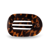 Teleties Round Flat Hair Clip | Medium | Tortoise